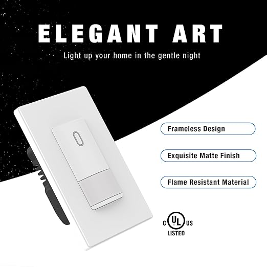 ELEGRP Matte White Single Pole Occupancy Motion Sensor Light Switch, Need - Image 3