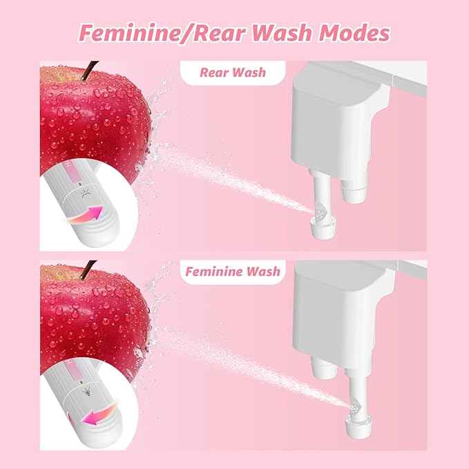 Ultra-Slim Bidet Attachment for Toilet, Non-Electric Dual Nozzle, Adjustable - Image 3