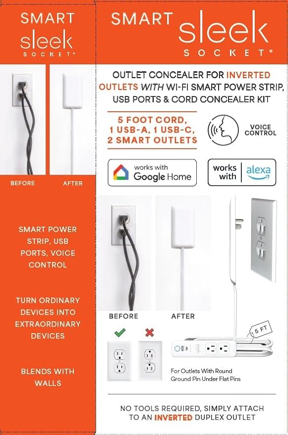Smart Sleek Socket: Universal Outlet Concealer - Image 7