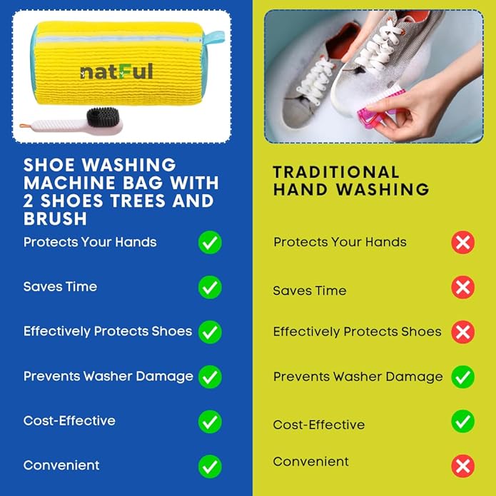 2-Pack Shoe Washing Machine Bag – Reusable Shoe Washing Bag - Image 5