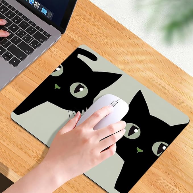 Cat Square Mouse pad, Waterproof, Anti Slip Rubber Base, Computer Mouse pad - Image 7