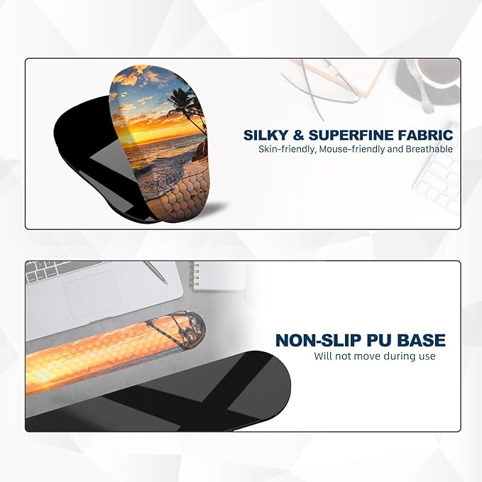 Hasinart Ergonomic Mouse Pad and Keyboard Wrist Rest - Image 4