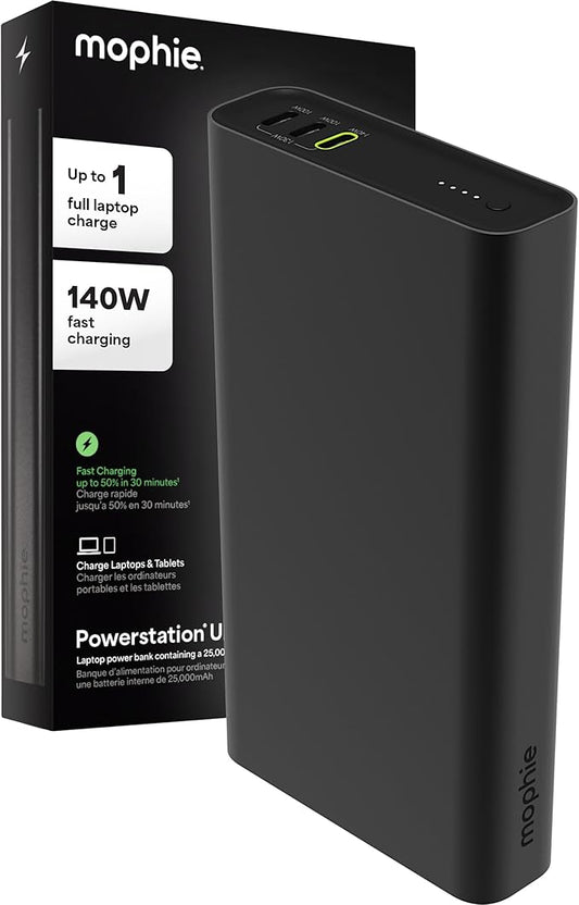 Mophie Powerstation Fast 25, 000mAh Power Bank | Extended Fast Charging | 140W by mophie