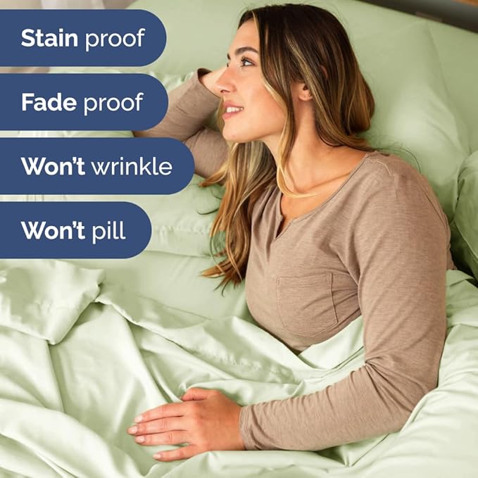 Split Head King Sheet Set – 4 Piece Flex Split Top King Sheets - Image 7