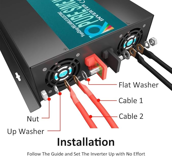 WZRELB 3000W 24V 110~120V Pure Sine Wave Solar Power Inverter - Image 4