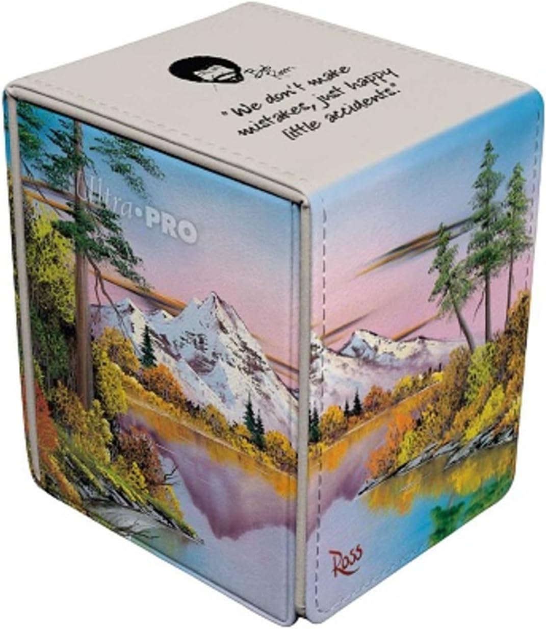 ultra pro - bob ross mighty mountain lake shown in use