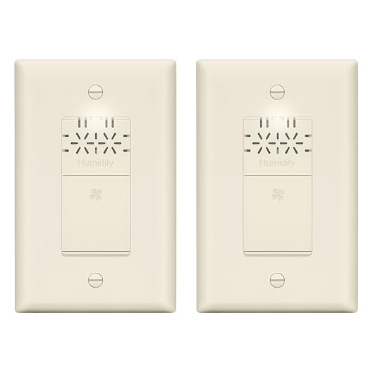 LIDER No Neutral Wire Required Humidity Sensor Switch, Automatic Humidity by LIDER