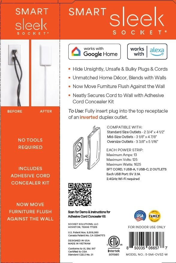 Smart Sleek Socket: Universal Outlet Concealer - Image 8