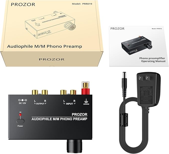 PROZOR Pre Amplifier for Turntable Audiophile M/M Phono preamp - Image 7