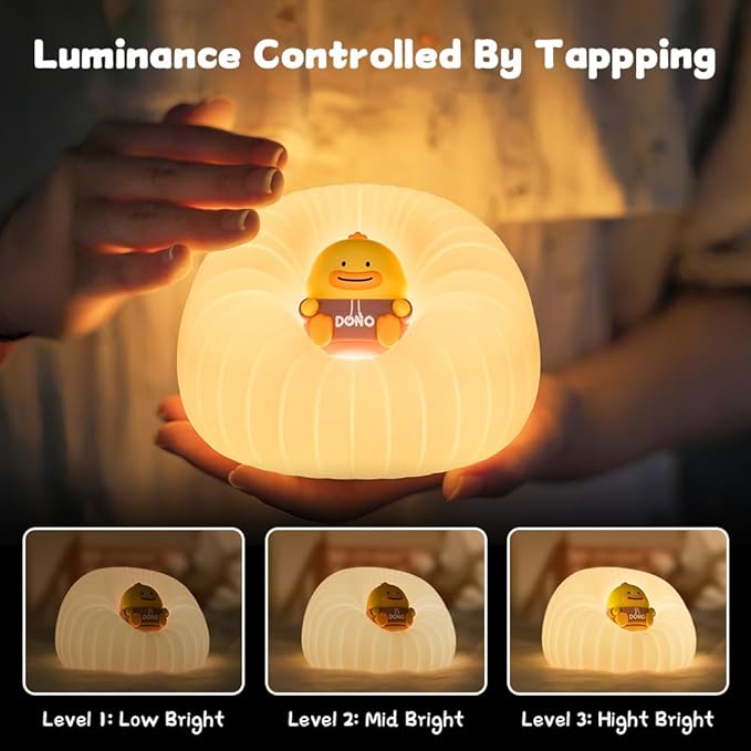 ICARER FAMILY Night Lights for Kids, Rechargeable Touch Lamp - Image 2