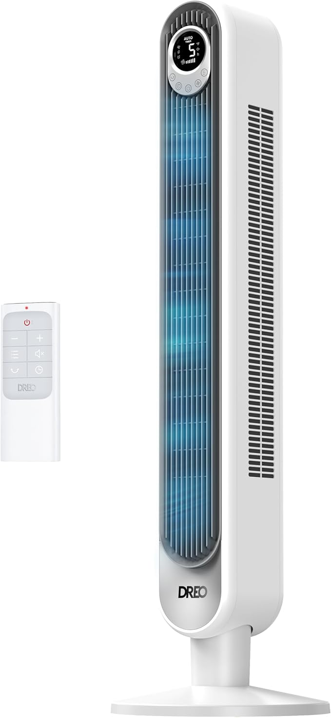 Dreo Tower Fan 42 Inch, Cruiser Pro T1 Quiet Oscillating Bladeless Fan by DREO