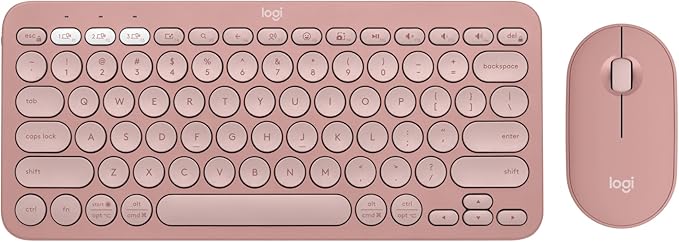 Logitech Pebble 2 Combo, Wireless Keyboard and Mouse, Quiet and Portable by Logitech