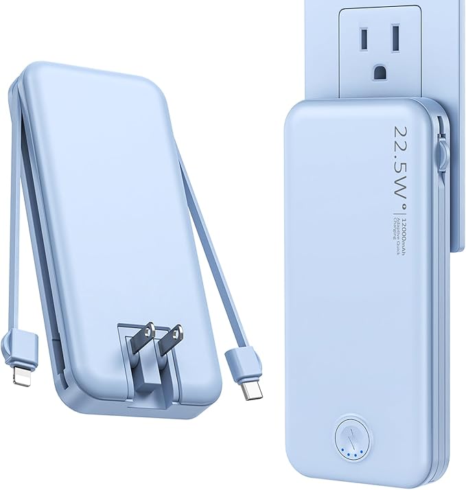 Nusyddy Portable Charger, 12000mAh 22.5W Fast Charging Power Bank by NUSYDDY
