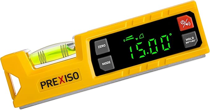 PREXISO Digital Level & Digital Protractor, 7 inch Angle Finder 0-90° & 0-180° by PREXISO