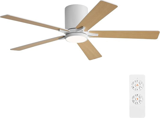 WINGBO 48" DC Flush Mount Ceiling Fan by HomePage