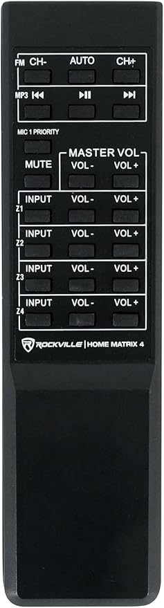 Rockville Home Matrix 4 600W Multi Room Receiver/Amplifier, Mic Inputs - Image 5