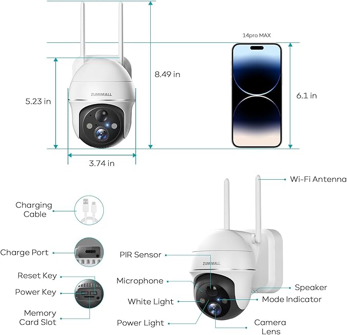 ZUMIMALL Security Cameras Wireless Outdoor - Image 8