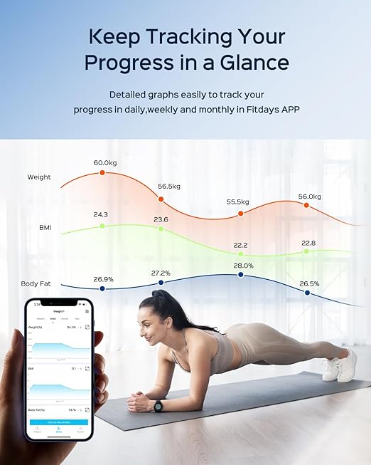 Tychesy Smart Pod Scale for Full Body Composition, 8-Sensor Smart Analyzer - Image 4