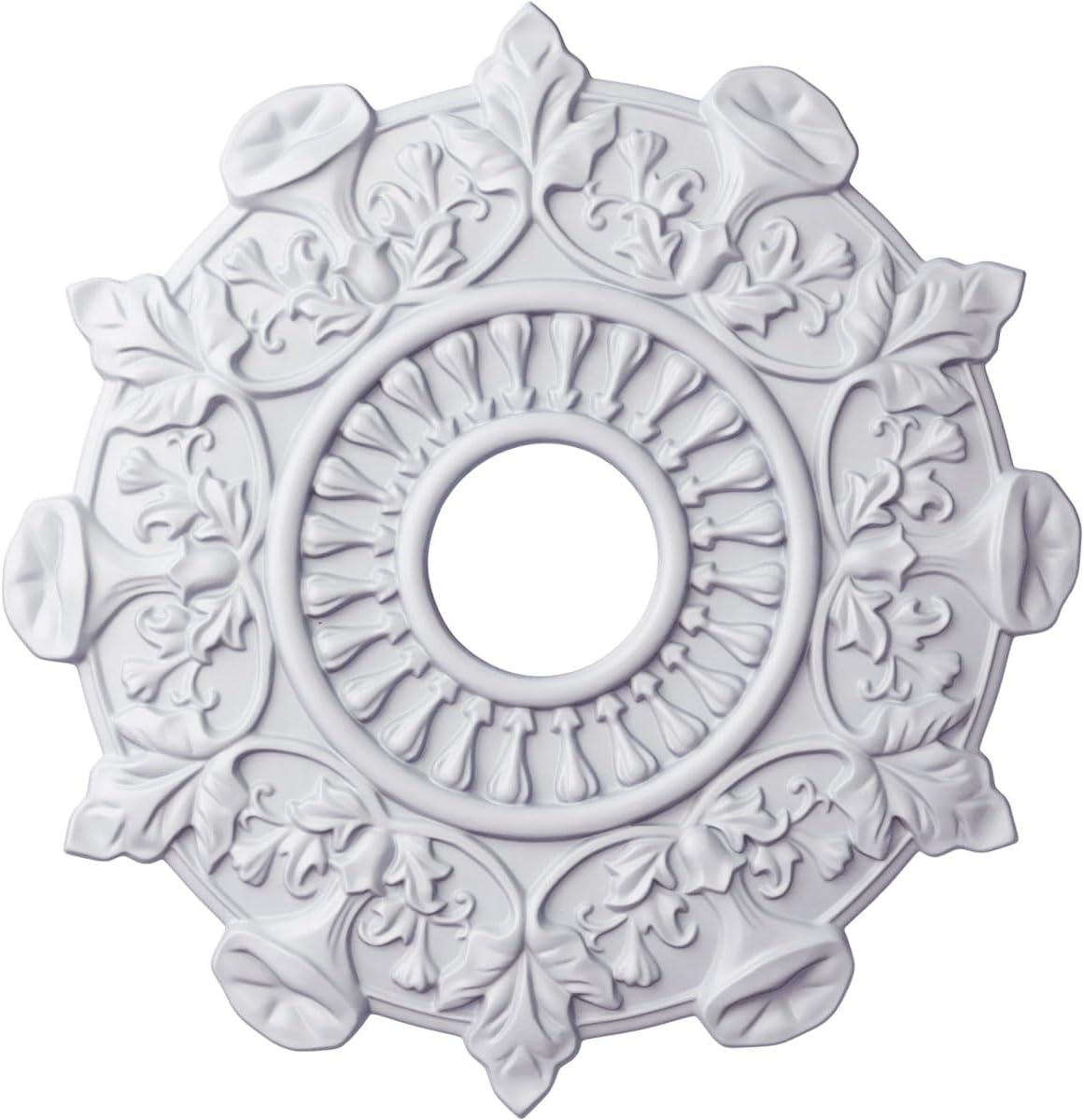 17 1/2"OD x 4"ID x 1"P Preston Ceiling Medallion (Fits Canopies up to 4")