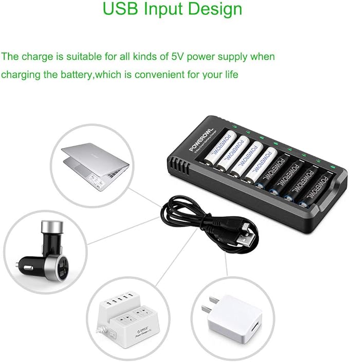 POWEROWL Rechargeable AA and AAA Batteries - Image 7