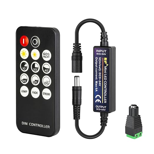 Mini RF Dimmer Controller 14 Keys 3014 5630 5730 3528 LED Strips by FCOB