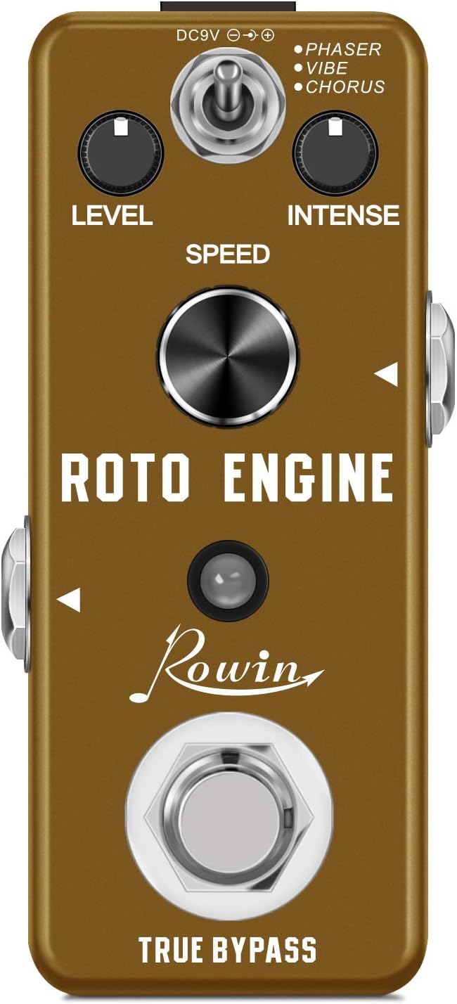 Rowin ROTO ENGINE Rotary Speaker Simulator Effect Pedal Mini Digital Guitar by Rowin