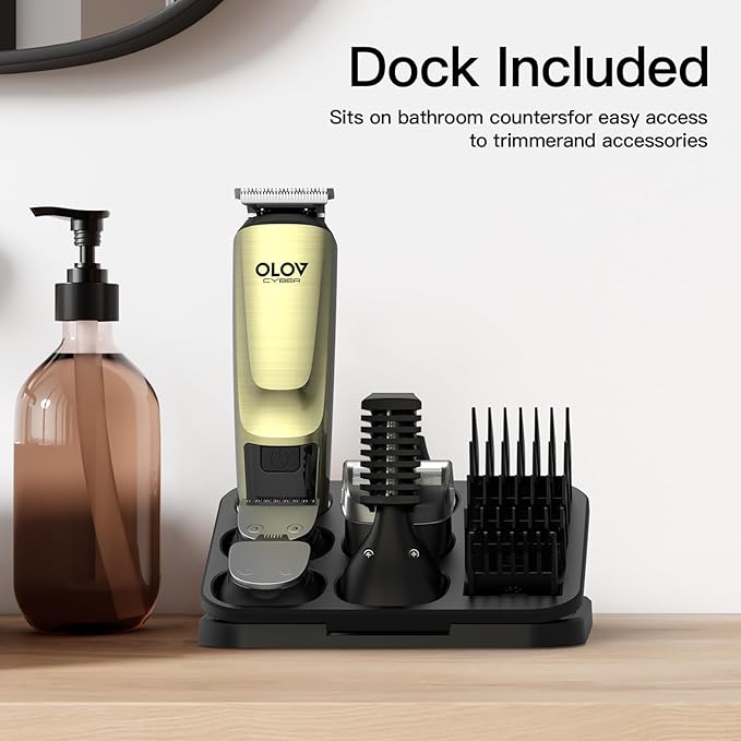 OLOV CYBER Beard Trimmer for Men, 17-in-1 Mens Grooming Kit - Image 7