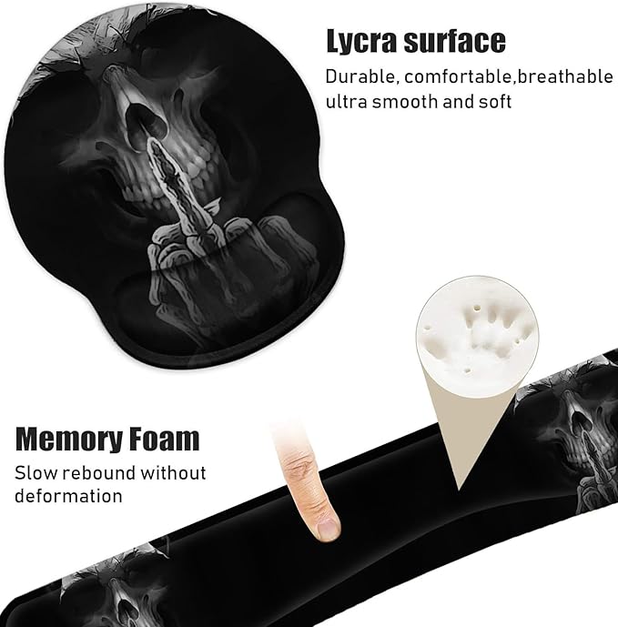 Keyboard Wrist Rest and Mouse Pad Wrist Support Set - Image 5