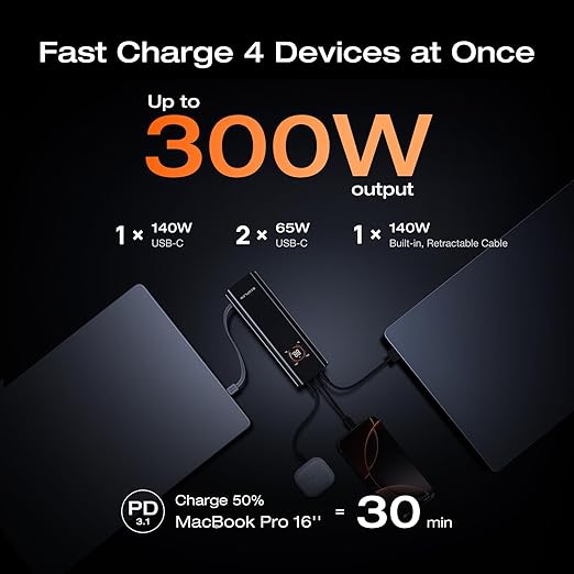 EF ECOFLOW Rapid Pro Power Bank, 4-Port Portable Charger, TSA-Approved - Image 2