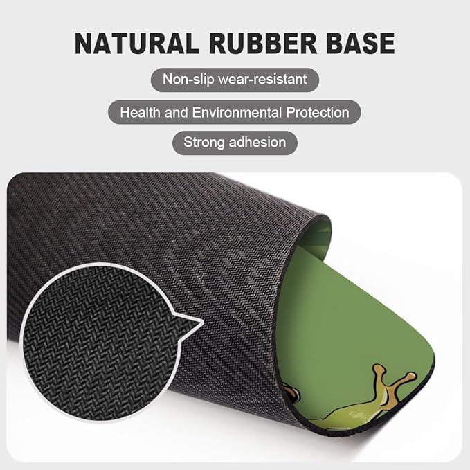 Three Dancing Frogs Square Mouse pad, Waterproof, Anti Slip Rubber Base - Image 4