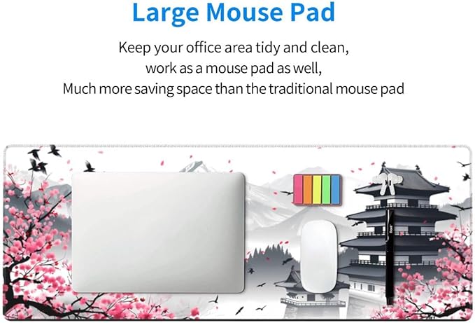 CANFLASHION Desk Pad, Office Desk Mat 31.5"×11.8"Large Gaming Mouse Pad - Image 6