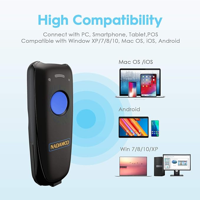 NADAMOO 1D Wireless Barcode Scanner Compatible - Image 6
