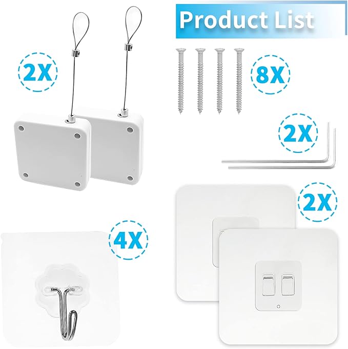 Rierdge 1000g Set of 2 Punch-Free Automatic Sensor Door Closer - Image 3