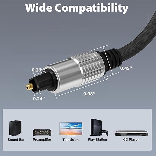 Cyberguys! Optical Audio Cable, Digital Optical Cable - Image 7