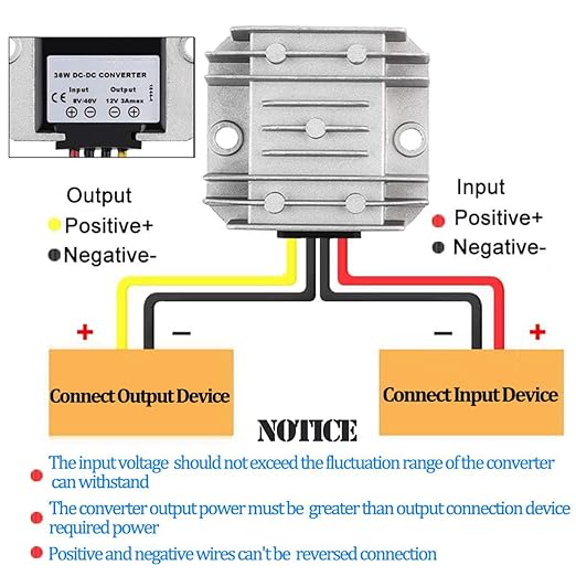 Gebildet Voltage Regulator Reducer DC 8V ~ 40V to 12V 3A 36W Converter- DC 36V - Image 4