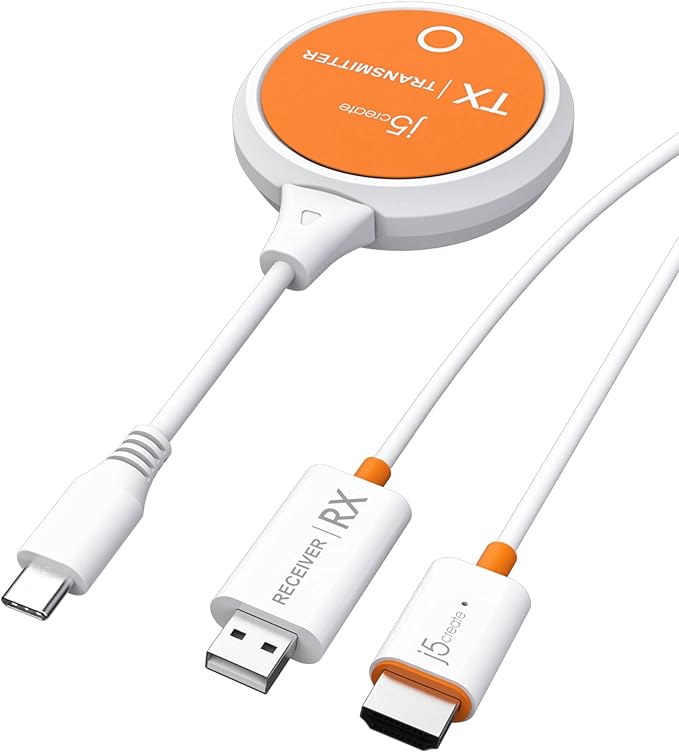 j5create ScreenCast USB-C to HDMI Wireless Display Transmitter and Receiver by j5create