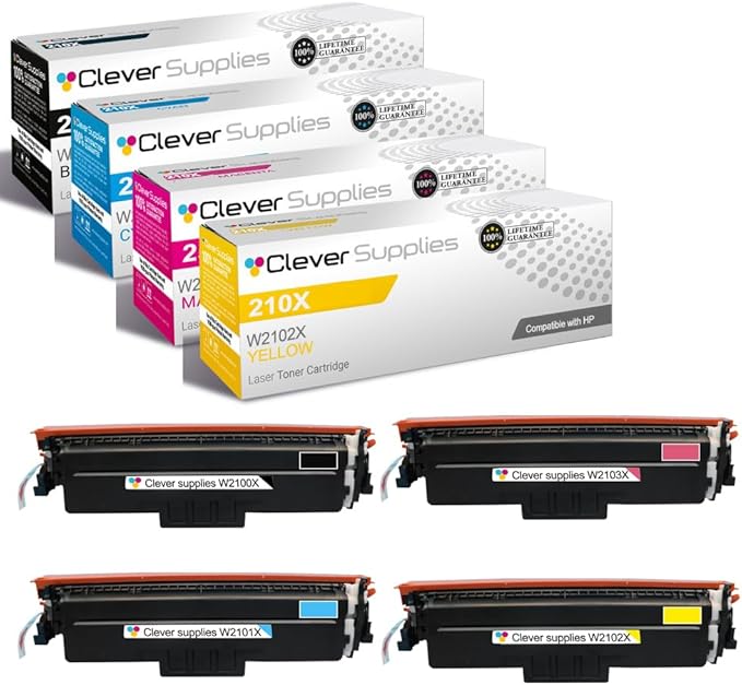 CS Replacement Compatible with HP 4301fdwe Toner Cartridge W2100X W2101X W2103X by CleverSupplies