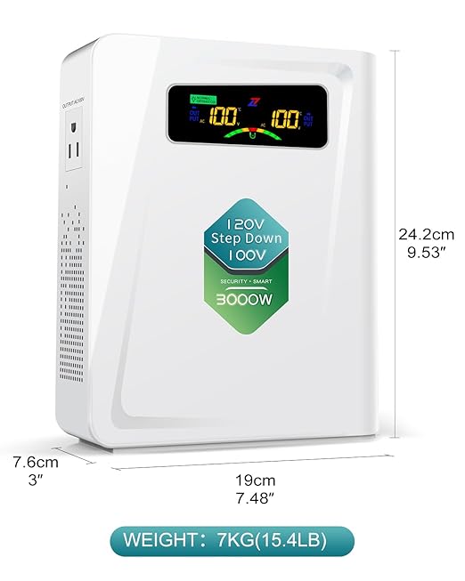 ZHENGXI Step Down Transformer 120v to 100v Voltage Converter 3000W, No Noise - Image 3