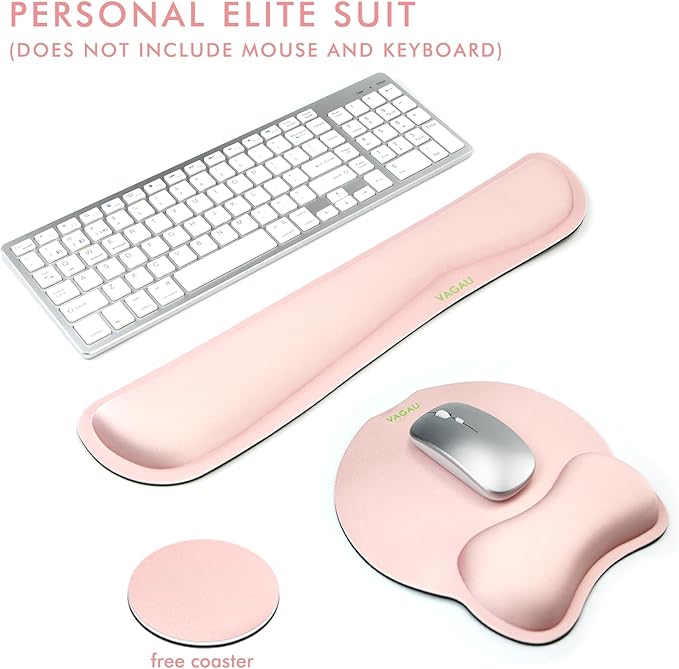 VAGAU Premium Keyboard Wrist Rest and Mouse Pad Wrist Support, Ergonomic Memory - Image 6