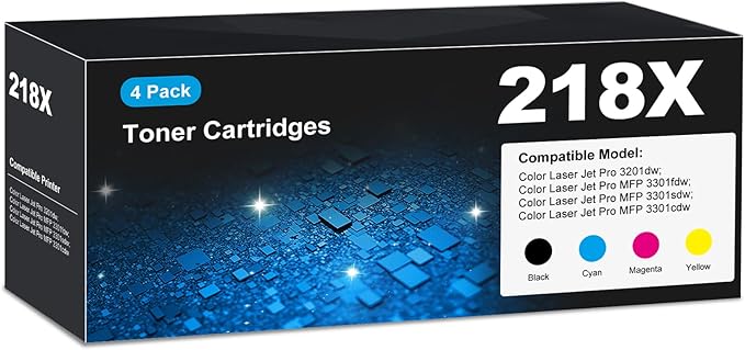218X Toner Cartridges 3301sdw 3301fdw 3201dw by Serendipits