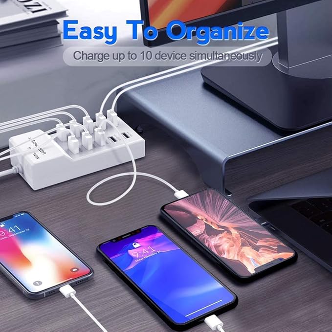 USB Charging Stations 50w10A 10 Ports Multiple Charging Block/Power USB Strip - Image 4