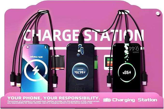 Wall Mounted Cell Phone Charging Station Mobile Phone Charging Station | Fast - Image 2