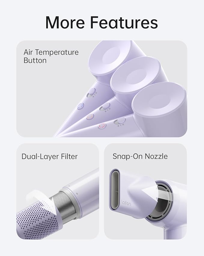 Laifen SE Lite Hair Dryer, Negative Ionic Blow Dryer - Image 7