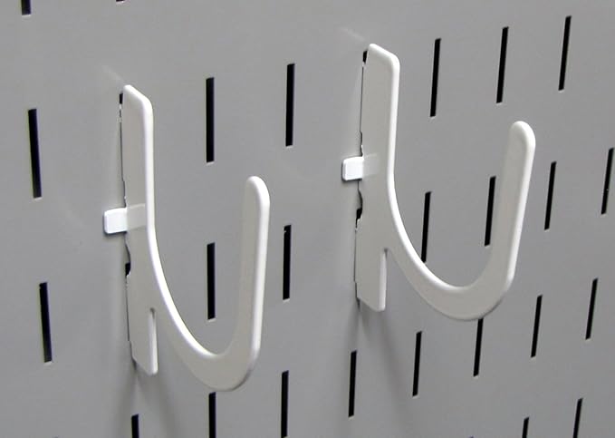 Wall Control 3in Reach U-Hook Accessory “U” Shaped Slotted Metal Pegboard Hook - Image 3