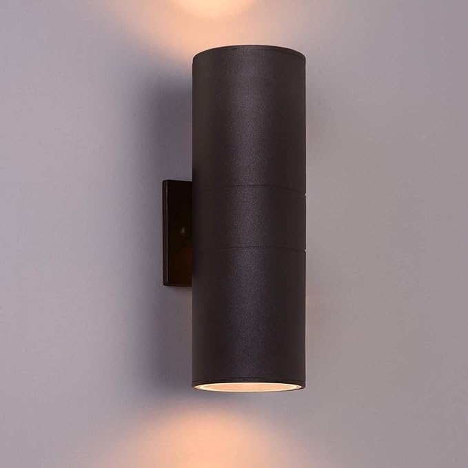 wowlite Outdoor Wall Light, Exterior Lighting, Matte Black Waterproof Wall by wowlite