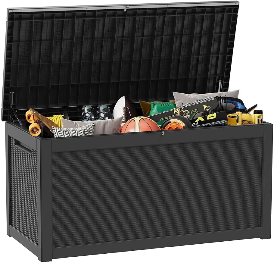tarkari 350 gallon outdoor storage box waterproof, resin, main product view