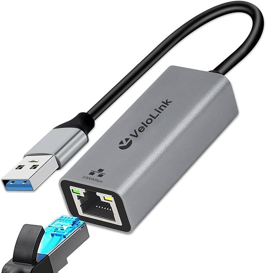 USB a to ethernet Adapter, USB gigabit 1000Mbps Plug and Play by Unknown