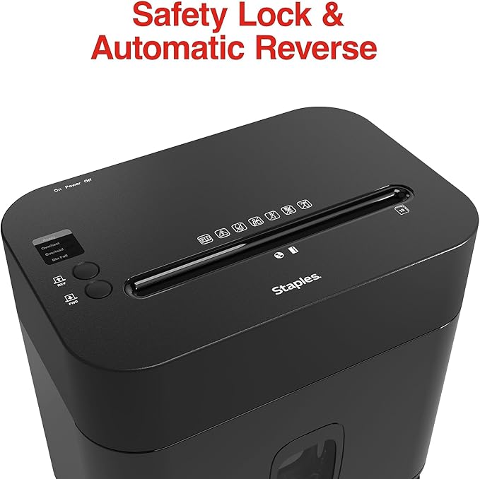 Staples 12-Sheet Micro-Cut Shredder – Compact High-Security Shredding - Image 5