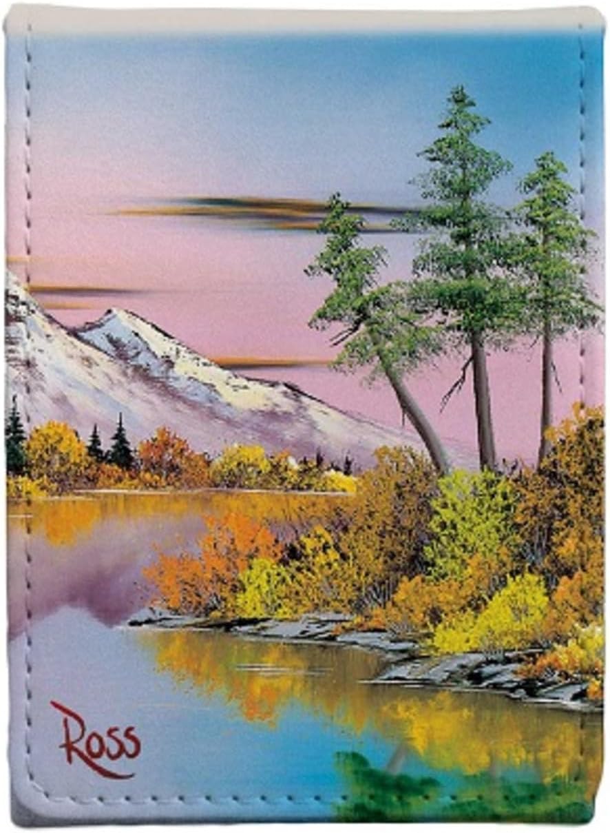 ultra pro - bob ross mighty mountain lake, close-up detail