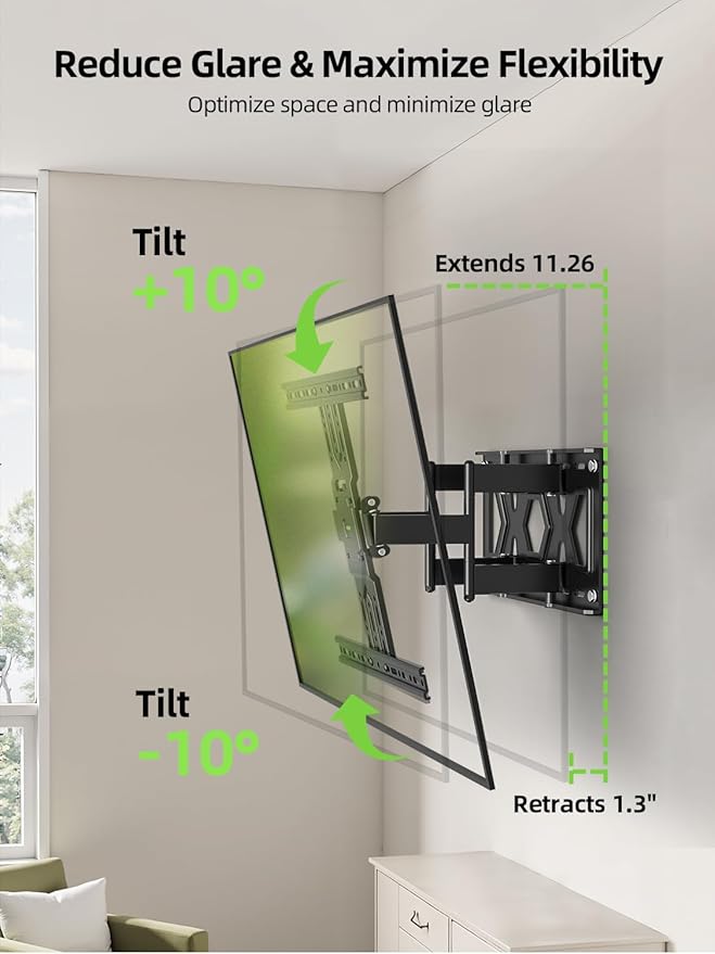 USX MOUNT Ultra Slim TV Wall Mount 37-75 Inch TVs Mount - Image 3